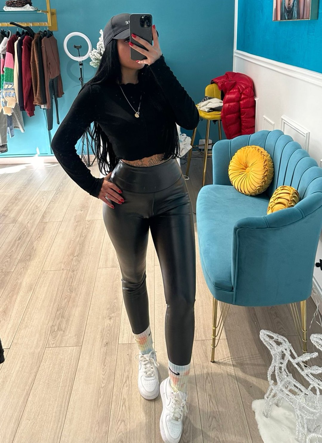 Leggings pelle