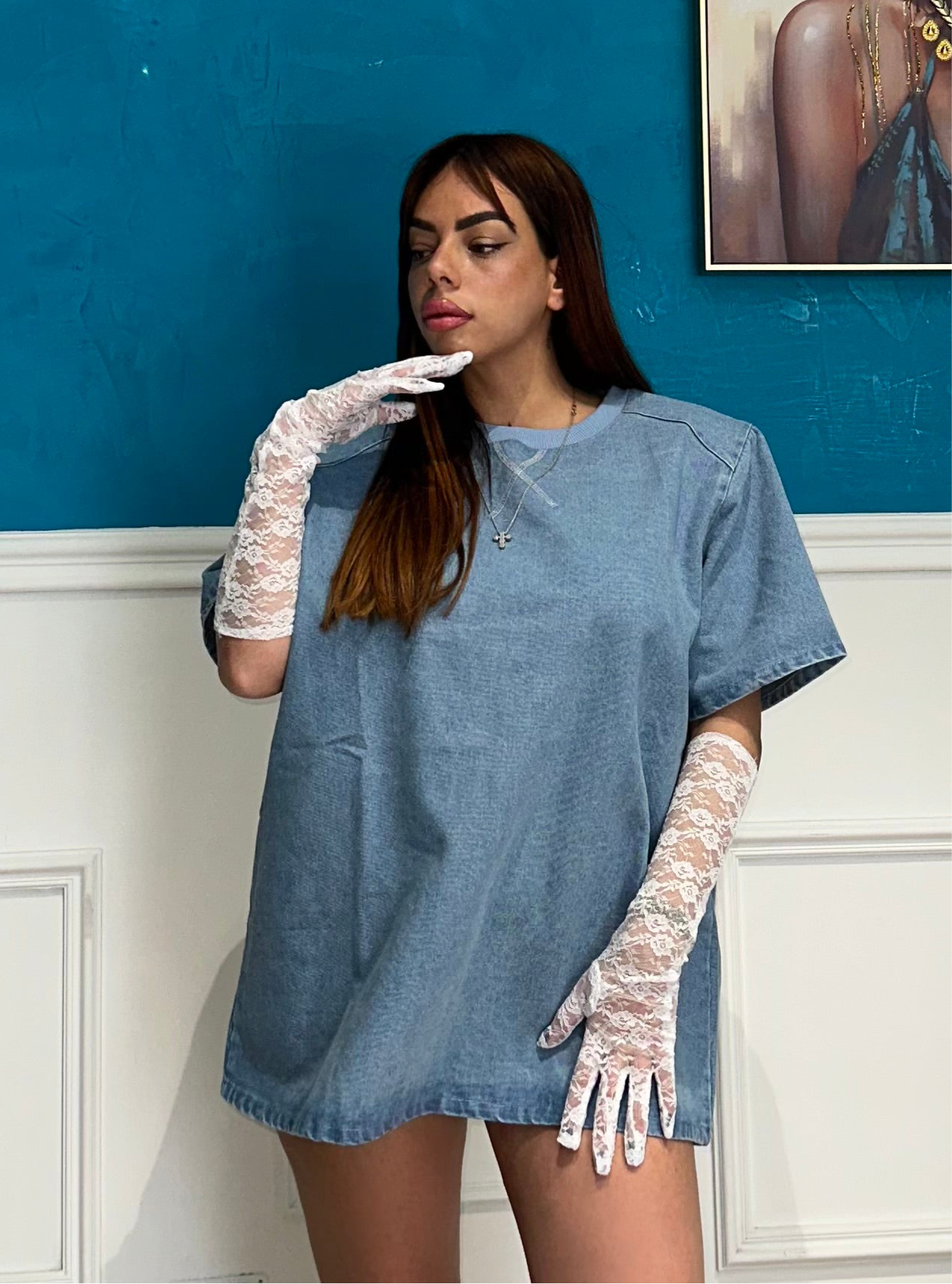 Maxi shirt jeans