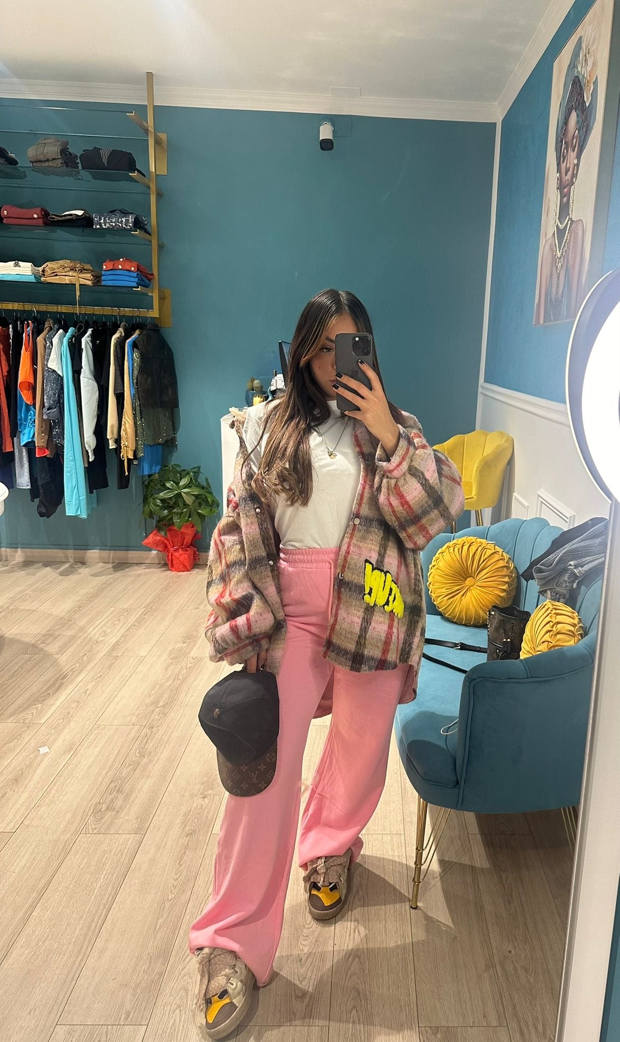 Giaccone oversize con stampa