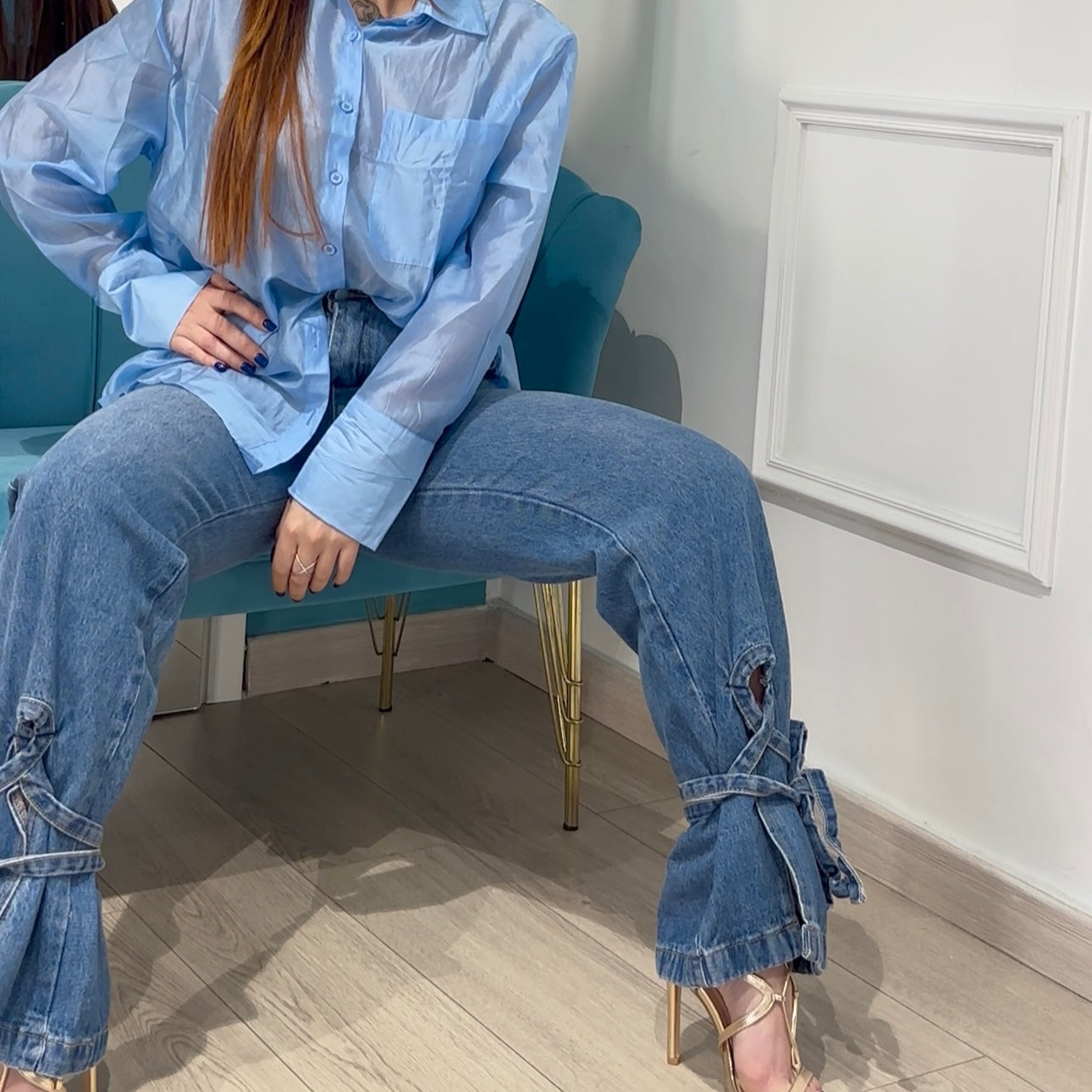 Jeans laccetti