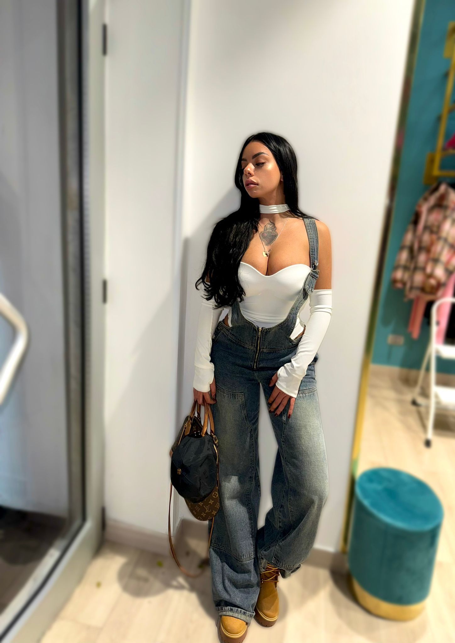 Salopette jeans