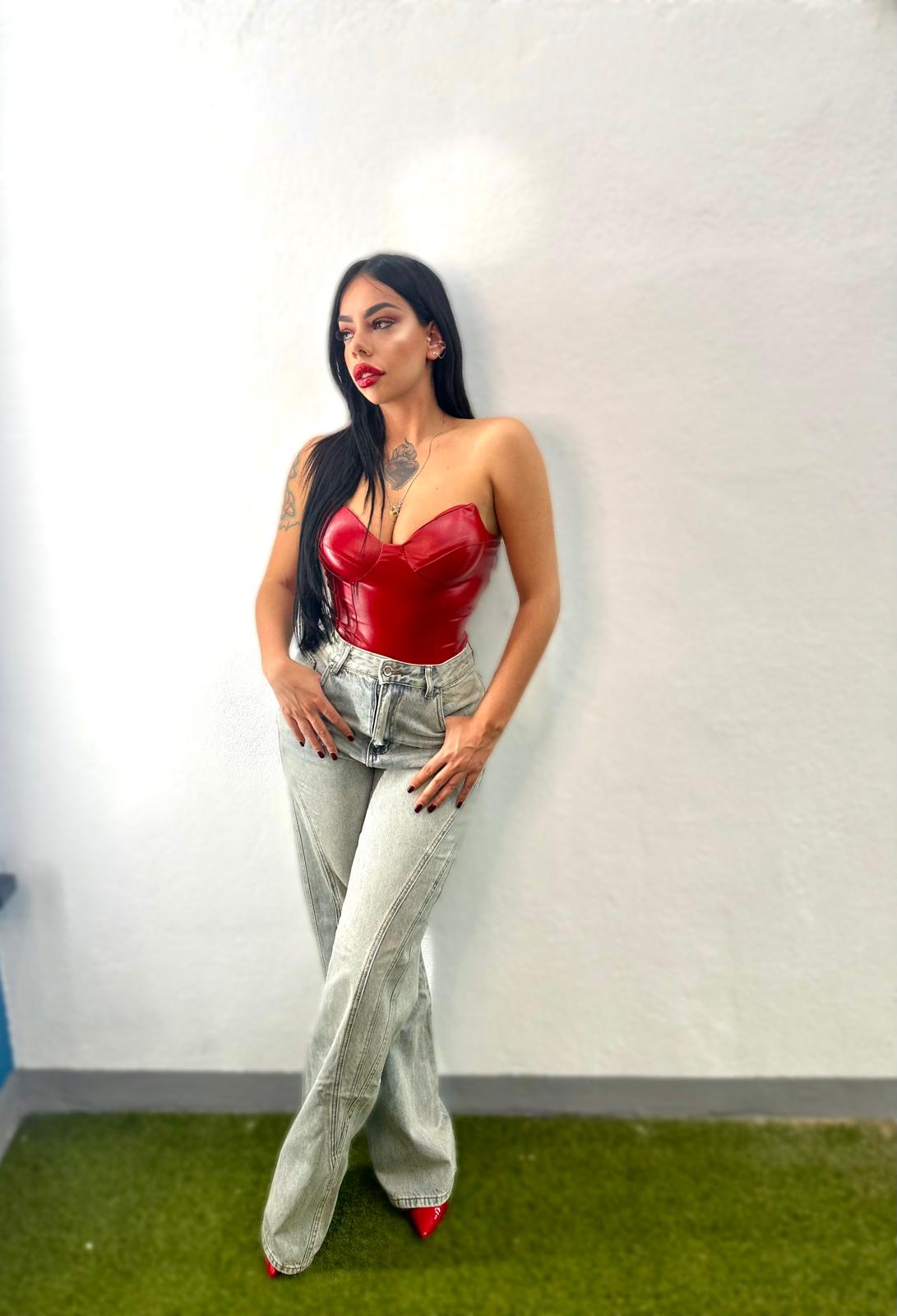 Jeans con cuciture frontali