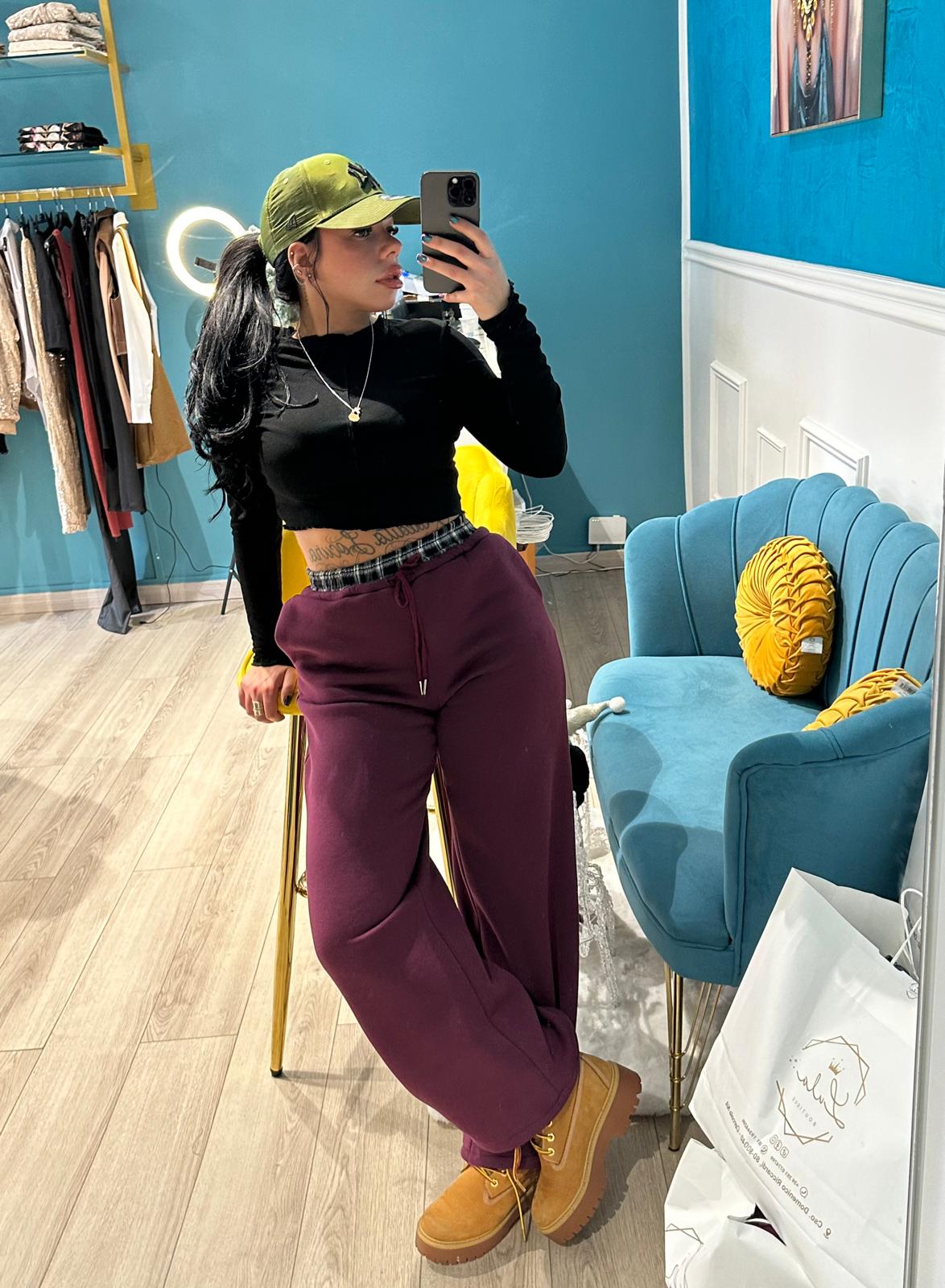 Pantalone tuta con dettaglio