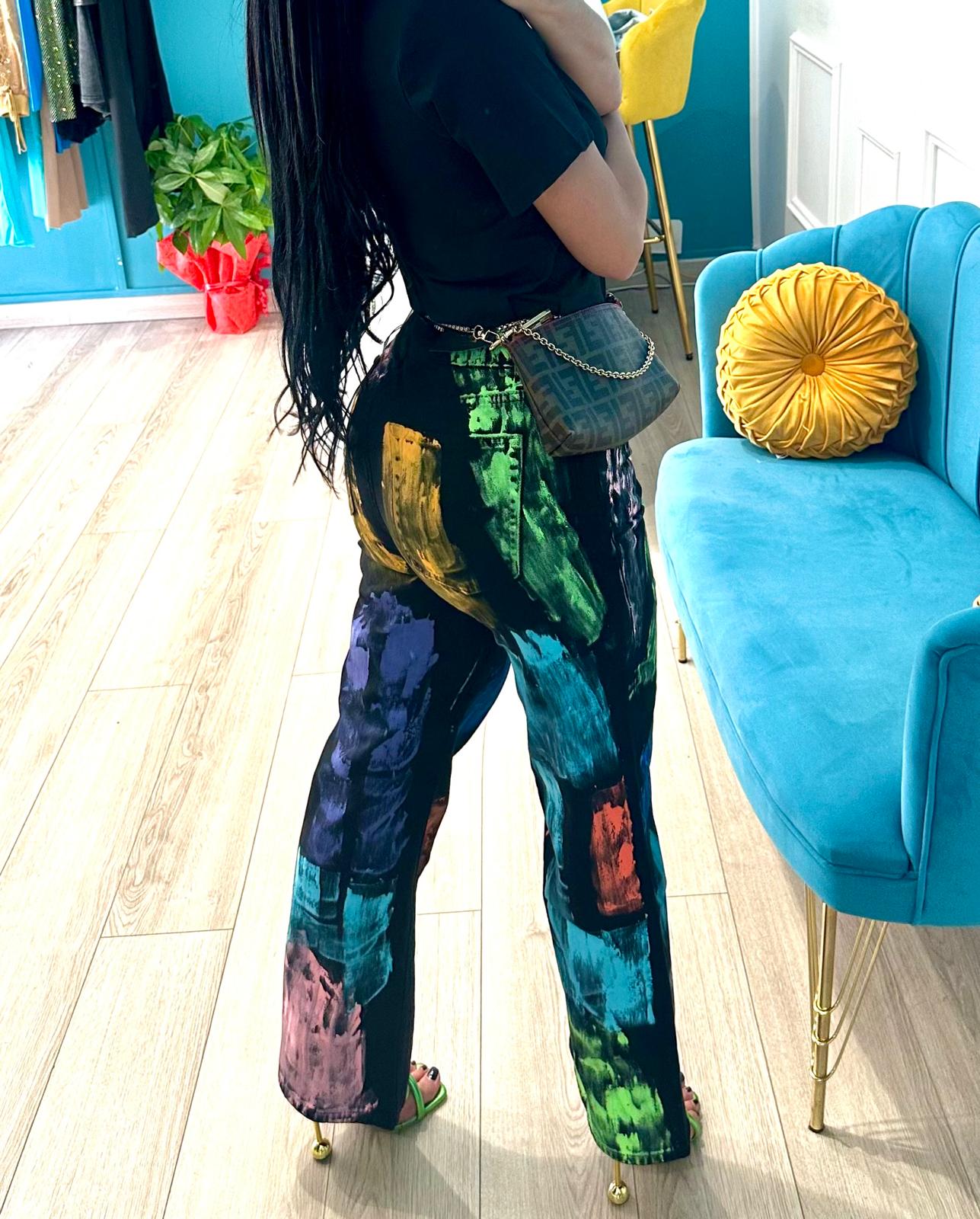 Jeans pittura