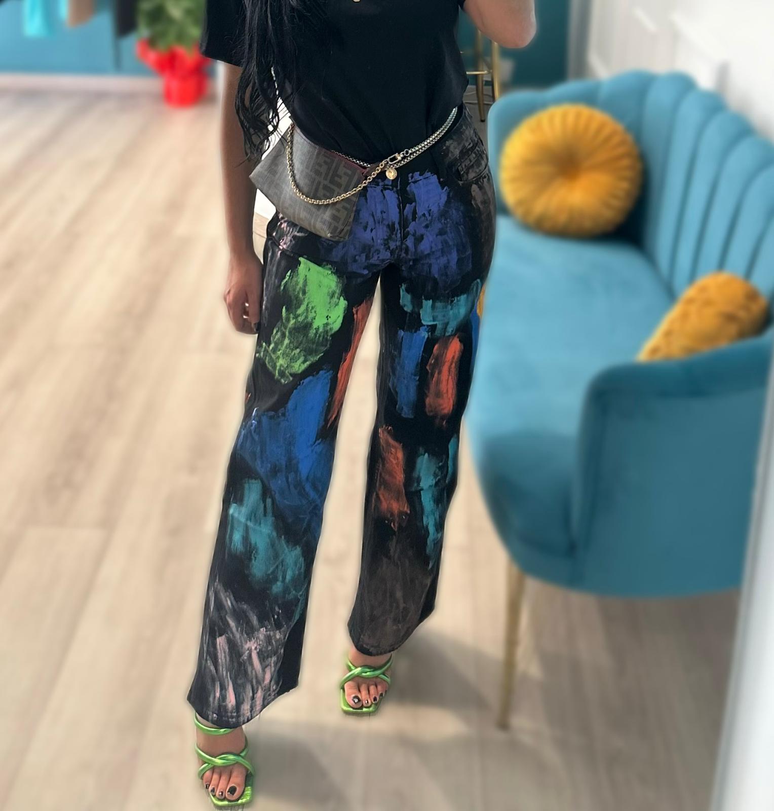 Jeans pittura